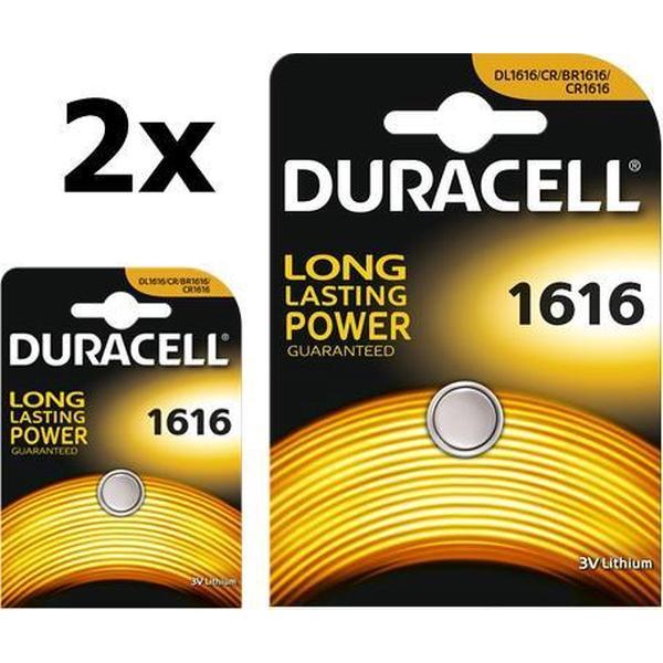 2 Stuks Duracell CR1616 lithium batterij