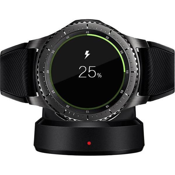 QI Wireless Charging Dock voor Samsung Gear S2 en Gear S3 Zwart - 5V 2A - 10W OLESIT adapter