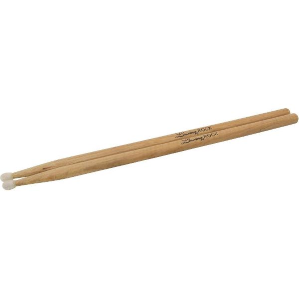 Dimavery DDS NT Rock Drumstokken - Eiken - Nylon tip - Drumsticks - 2 Stuks Drumstick / Drumstok