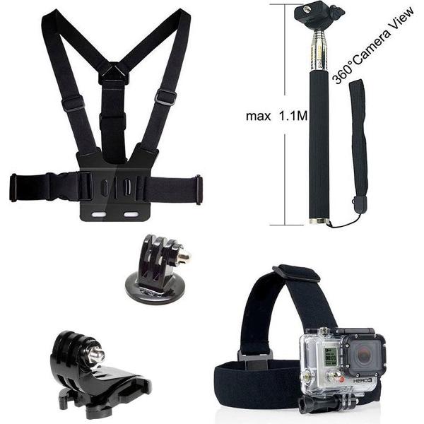 5 in 1 Accessories Kit voor GoPro Hero 4/3+/3/2/1 en Actioncam