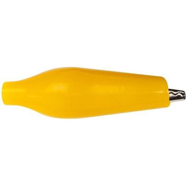 GEISOLEERDE KROKODILLENKLEM 27mm - GEEL (CM5Y)