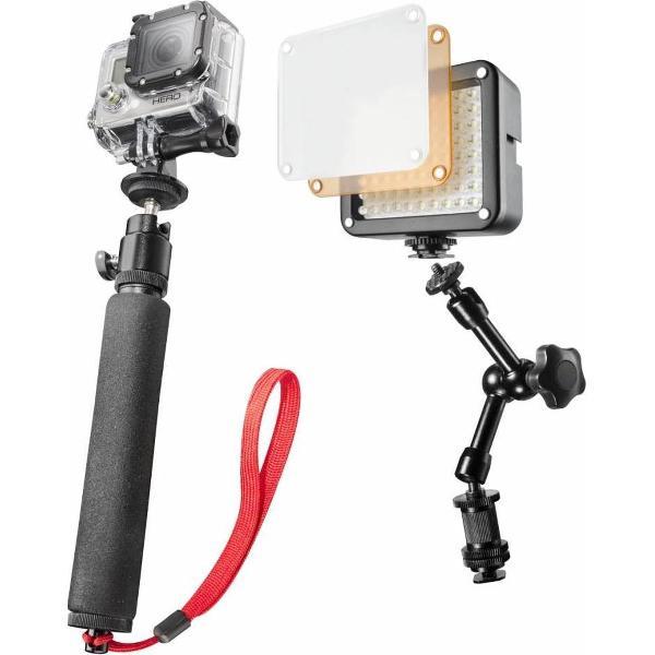 mantona belichtingsset Selfie voor GoPro