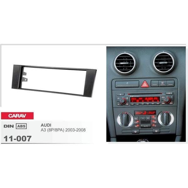1-DIN AUDI A3 (8P/8PA) 2003-2008 afdeklijst / installatiekit Audiovolt 11-007