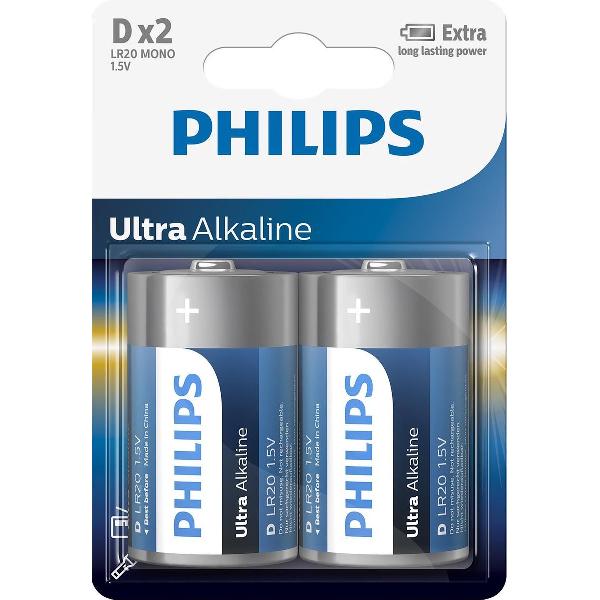 Philips LR20E2B - D batterij - 2
