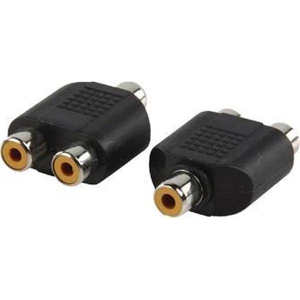 Adapter plug RCA Tulp kontra stekker - 2x RCA Tulp kontra stekker