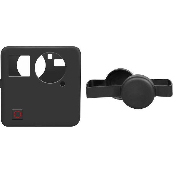 PRO SERIES 2 in 1 Kit Silicone Protective Case + Lens Cap Cover voor GoPro Fusion