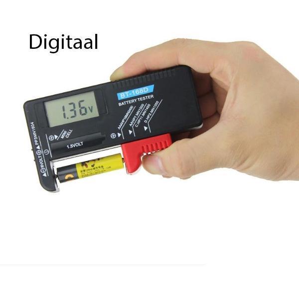 Batterijtester / Batterijen Tester / Batterij Meter / Battery Test / Digitaal/ Zwart