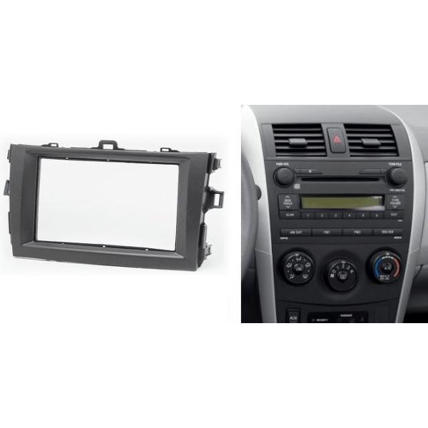 2-DIN TOYOTA Corolla 2007-2013 (Black) frame Audiovolt 11-505