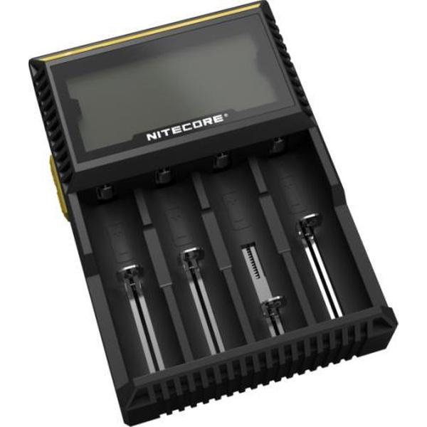 Nitecore D4 Digicharger - batterijoplader voor 4x NiMH (AA - AAA) en li-ion batterijen