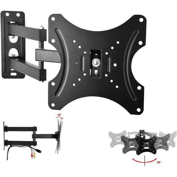 Universele TV Muurbeugel 14-42 Inch Muur Steun Ophang Beugel - Draaibaar Kantelbaar