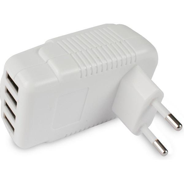 Caliber PS48 - Thuislader met 4x USB 4.0A - Wit