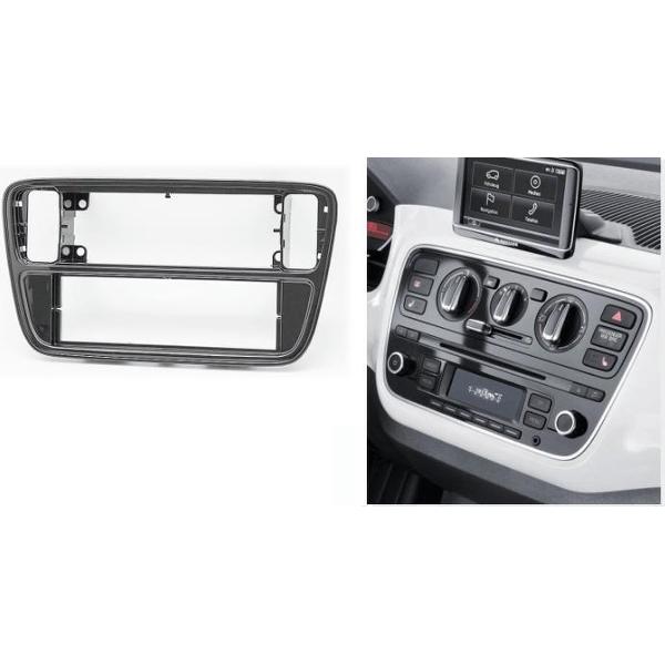 1-DIN VOLKSWAGEN up! 2012+/ SKODA Citigo 2012+ / SEAT Mii 2012+ (Piano Black) frame Audiovolt 11-405