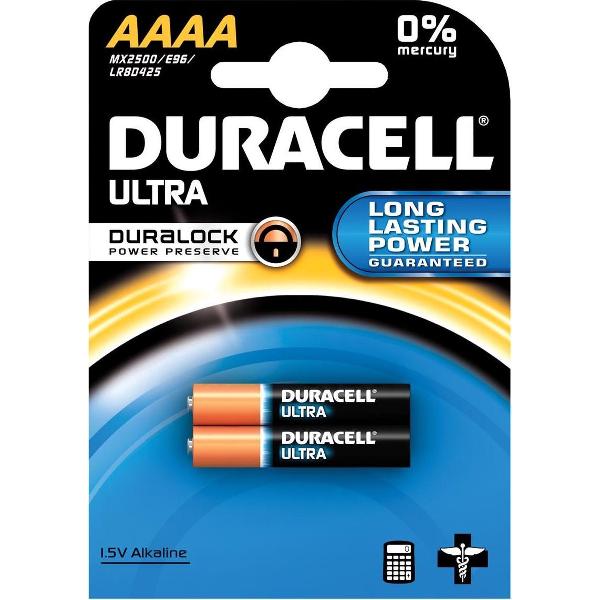 16x Duracell batterijen Ultra Power AAAA, blister a 2 stuks