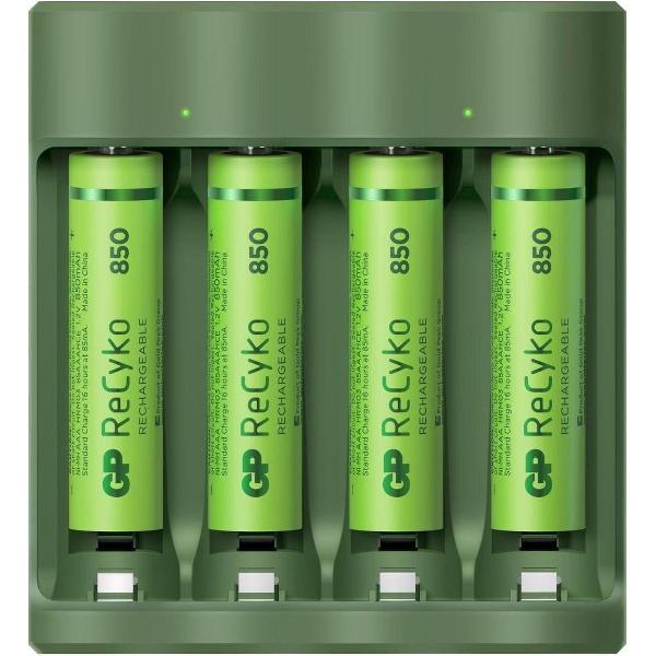 GP ReCyko AA/AAA Everyday Charger (USB) incl. 4x AAA batterijen 850mAh