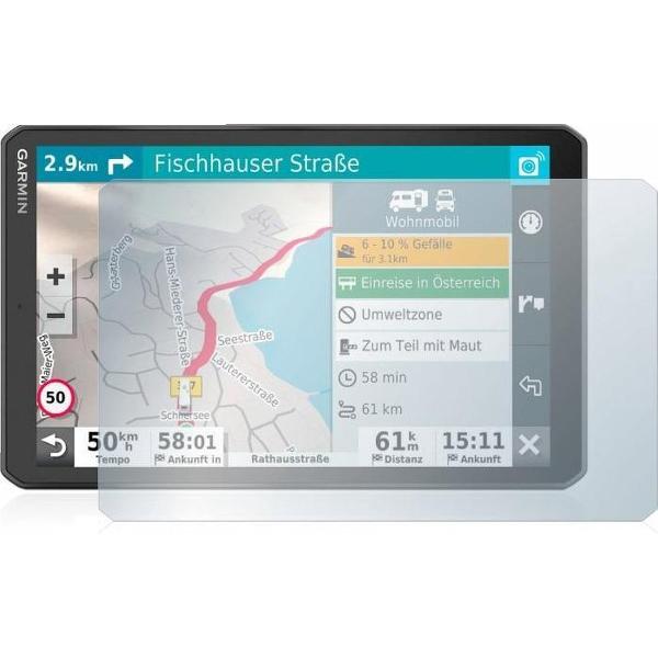 uwcamera® - Garmin Camper 890 Heldere Screenprotector - type: Ultra-Clear