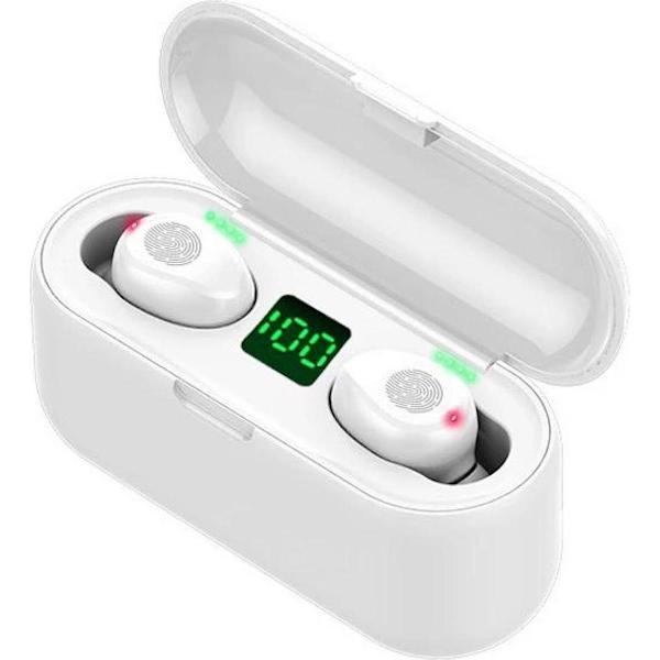 TWS - Draadloze oortjes / in-ear oordopjes - Bluetooth Draadloze buds - Luxe indicator & Telefoon houder in 1 - Geschikt voor alle smartphones o.a Samsung & Iphone, , galaxy buds, huawei, sony - Wit