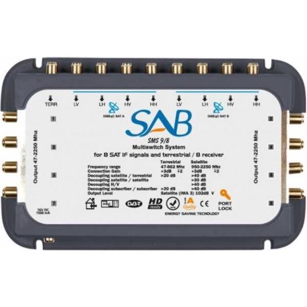SAB SMS 9/8 S Satelliet Multi switch