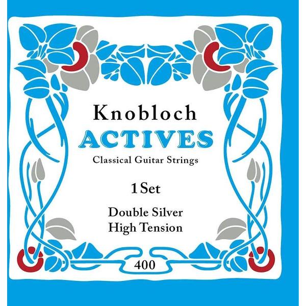 Snarenset klassieke gitaar Knobloch 400KAN Double Silver High Tension