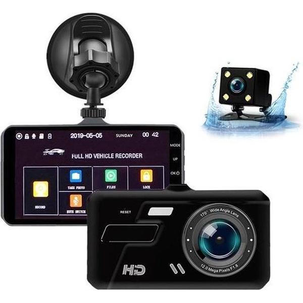 TechU™ Dashcam 4K MO5 Pro Dual Camera – GPS Tracker – Full HD Camera – Super Nachtvisie – Loop Recording – Bewegingssensor – G-sensor – Voor én Achter Autocamera