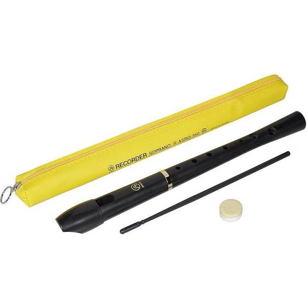 Blokfluit Sopraan Angel ASRG-350-BK Zwart