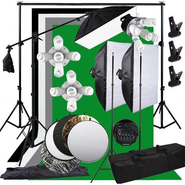 Jocabee studio's® - 2m - 3m - Fotobox -Professionele fotostudio - Fotostudio set - Kit - Draagbare fotostudio - Productfotografie - Portret fotografie - Professionele Vloggerstudio - Youtubers - Foto- filmstudio - Trouwreportages