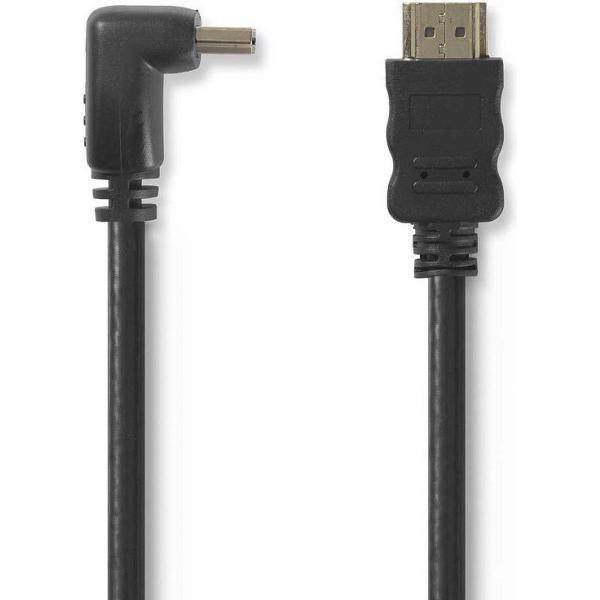 High Speed HDMI™-Kabel met Ethernet | HDMI™-Connector - HDMI™-Connector 90° Haaks | 1,5 m | Zwart