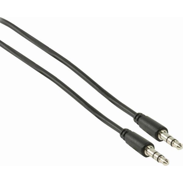 Nedis CAGP22005BK30 Stereo-audiokabel 3,5 Mm Male Dun - 3,5 Mm Male Dun 3,0 M Zwart