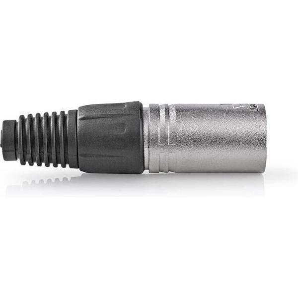 Nedis CAGP15972ME Xlr-connector Xlr 5-pins Male 10 Stuks Metaal