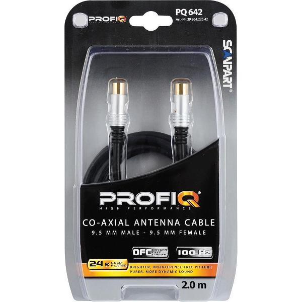 ProfiQ Pq642 Coax 9.5(m)-(f) 2.0m