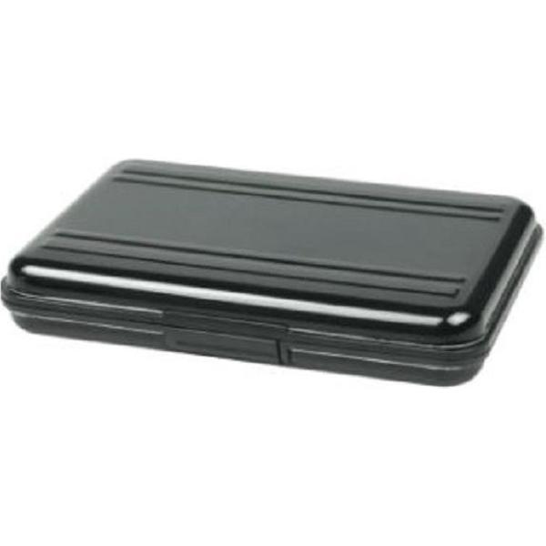 Draagbare Zwart Aluminium Memory Card Case