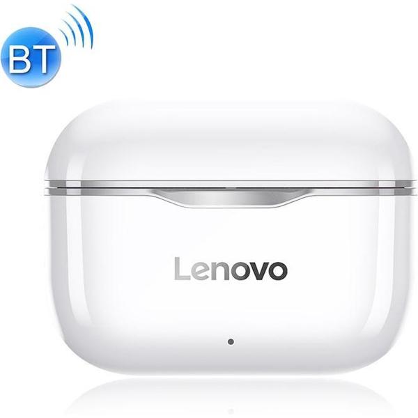 Lenovo LP1 - Draadloze Oordopjes - Volledig draadloze oordopjes - met Noise Cancelling - met Oplaad Case - Bluetooth 5.0 GRIJS