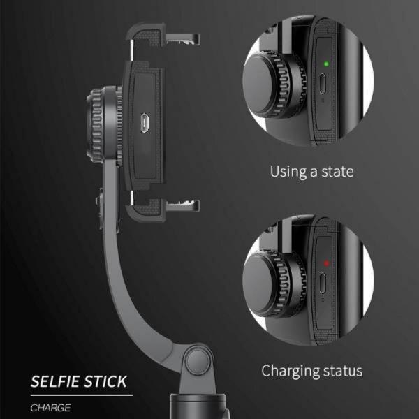 Q08 - Anti shake portable Gimbal – smartphone stabilizer - op afstand bestuurbaar – inclusief statief – selfiestick – 360 * horizontaal en verticaal