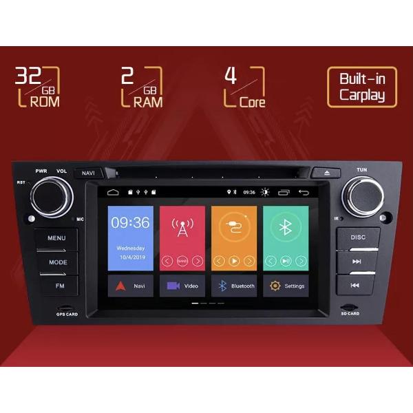 GRATIS CAMERA! BMW 3 series E90 E91 E92 E93 Android 10 navigatie Ingebouwde CarPlay 2+32GB DVD Speler Bluetooth USB WiFi