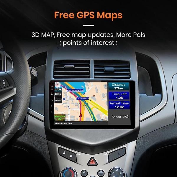 Chevrolet Aveo 2011-2015 Android 10 navigatie Bluetooth USB WiFi 2+32GB
