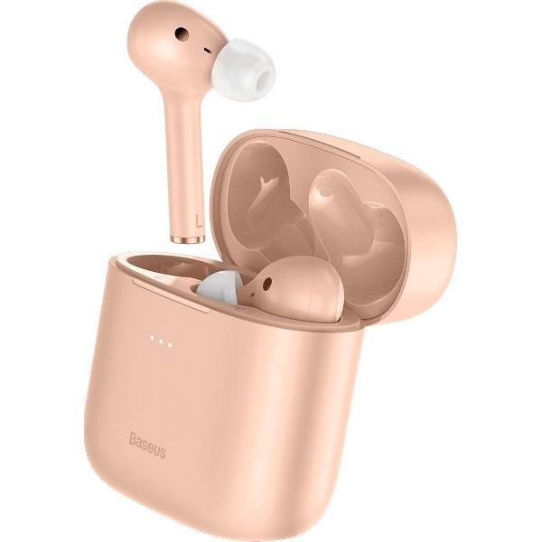 Baseus W06 - Professionele Draadloze In Ear Oordopjes - Geschikt voor Apple/iOS |Samsung/Android - Roze