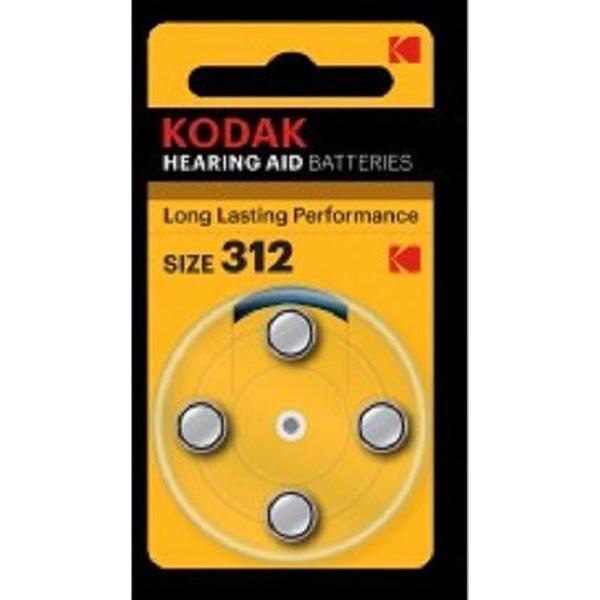 Kodak batterijen voor gehoorapparaat. Bruin. 3 verpakkingen van elk 4 stuks. Code 312. Hearing Aid Batteries