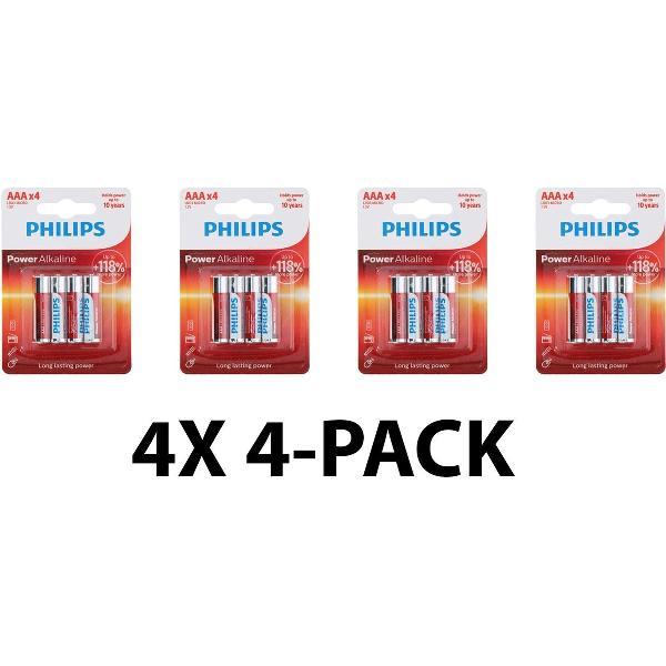 Philips AAA batterijen – 1.5V Alkaline – Voordeelverpakking 16 stuks