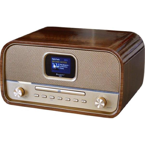 Soundmaster DAB970BRGOLD Stereo DAB+ radio, CD speler, bluetooth, en USB