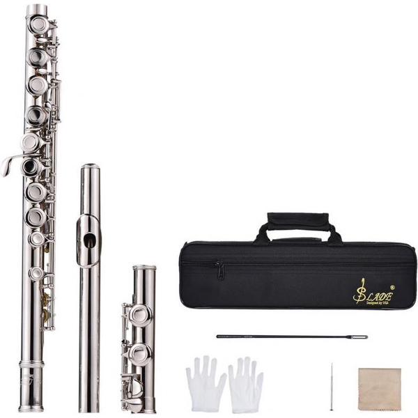 Lioretti’s® Dwarsfluit | Instrument | Fluit | Muziek | inclusief Tas en Handschoenen | 16 Gaten