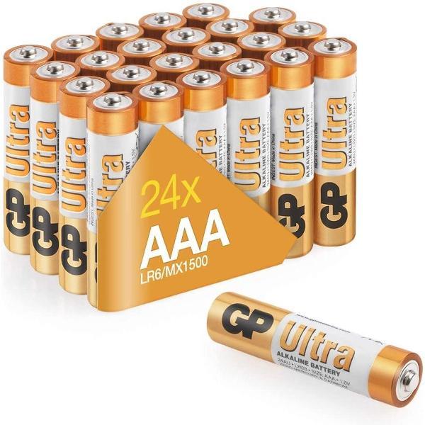 GP Ultra Alkaline AAA batterijen - Mega Voordeelpak - 24 stuks ( LR03 - Potlood - Micro batterij )