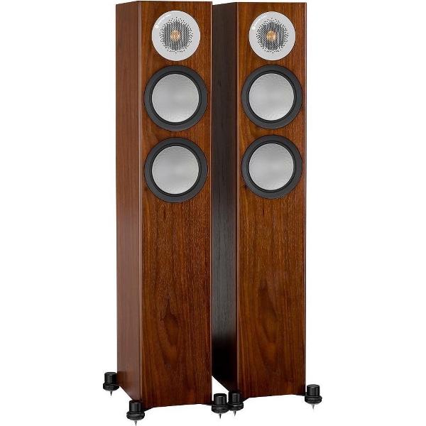 Monitor Audio Silver 200 - Compacte Hifi Vloerstaande Luidspreker - Walnoot (Paar)