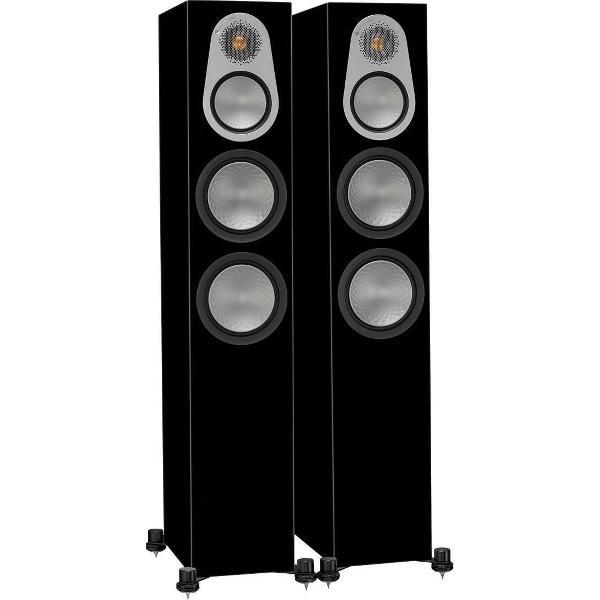 Monitor Audio silver 300 vloerstaande speaker - Hoogglans zwart (per paar)