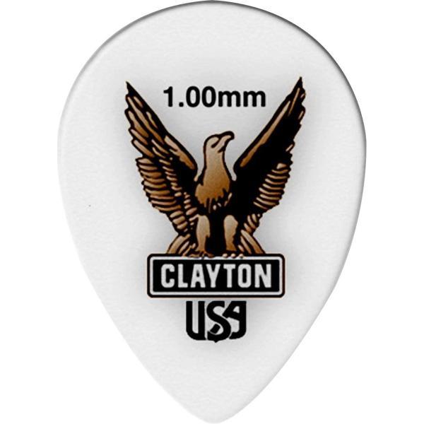 Clayton Acetal small teardrop plectrums 1.00 mm 6-pack