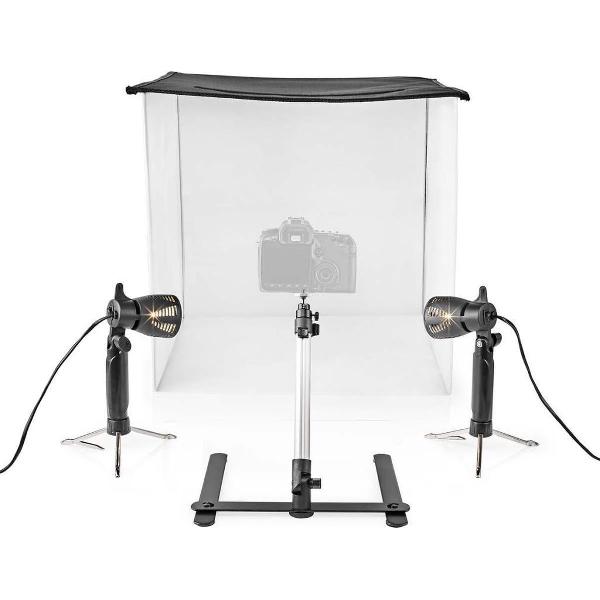 Nedis SKT012WT Led Fotostudioset 60 X 60 Cm 6500 K Opvouwbaar