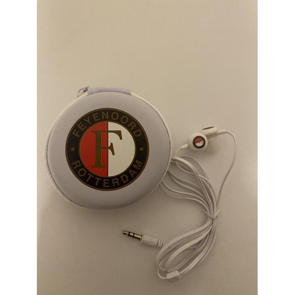 Feyenoord Rotterdam oordopjes met opbergcase