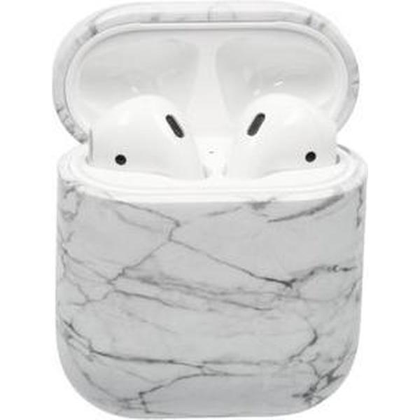 Bee's - Airpods Hoesje Marmer Case - Wit - Hard Case - Airpods Case - Airpods 1 - Airpods 2