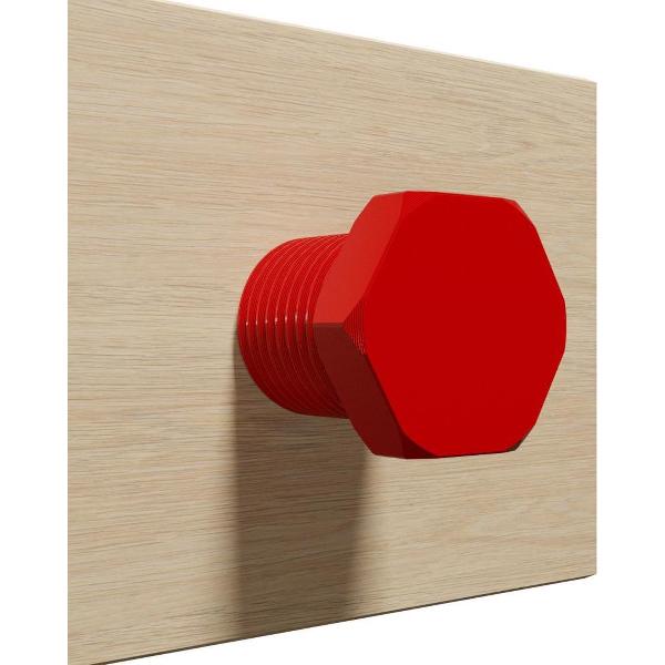 Koptelefoon houder Bout - 3D print - Red