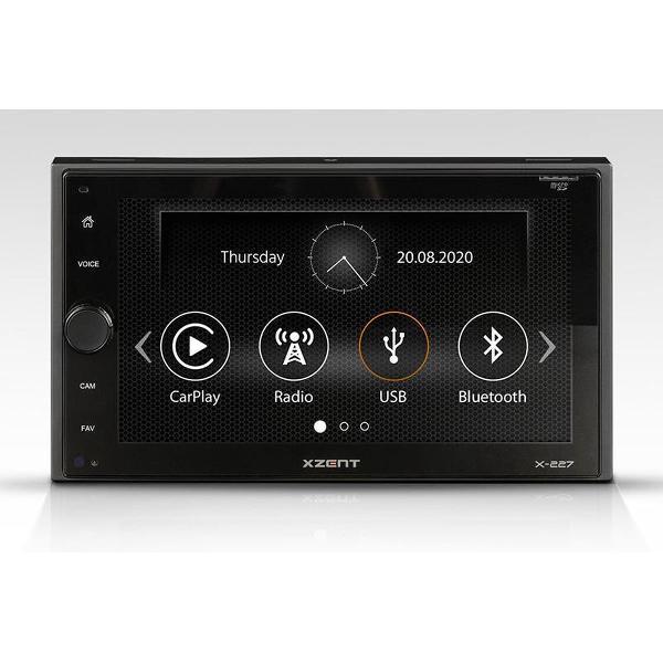 Xzent X-227 | 2-DIN autoradio met met DAB+, USB, BT, Apple CarPlay en HDMI - Headunit