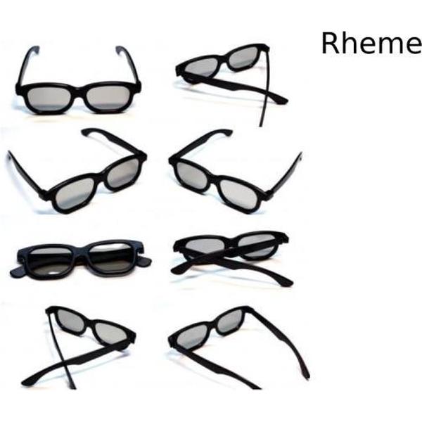 3D Bril - Set van 10 - Passief - Zwart - Rheme