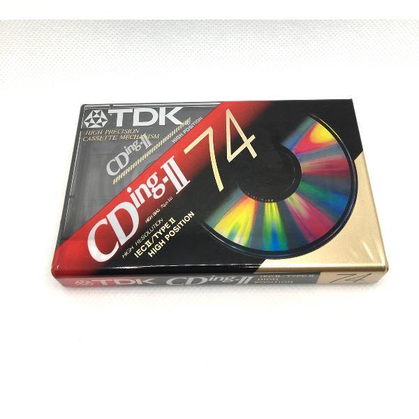 Audio Cassette Tape TDK 74 CDing-II high position / Uiterst geschikt voor alle opnamedoeleinden / Sealed Blanco Cassettebandje / Cassettedeck / Walkman / TDK cassettebandje.